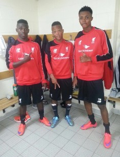 Nigerian Trialists Njoku,Ejike,Ezeh&Suleiman Happy With Reception From Liverpool